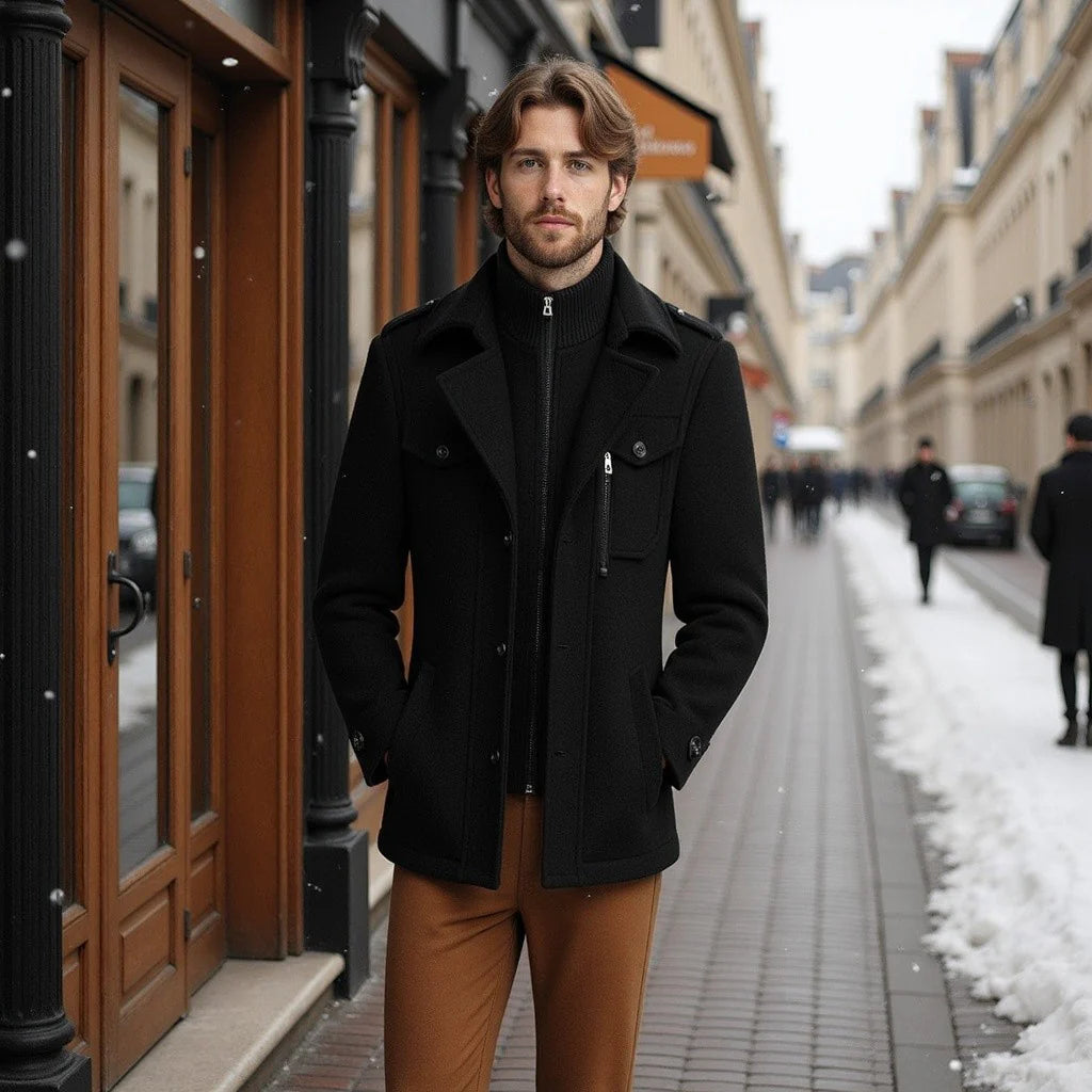 Thomas™ | Two-Piece Winter Coat with Removable Turtleneck