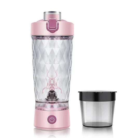 Luminax PowerMix Pro – 650ml Electric Shaker Bottle with Built-in Protein Storage